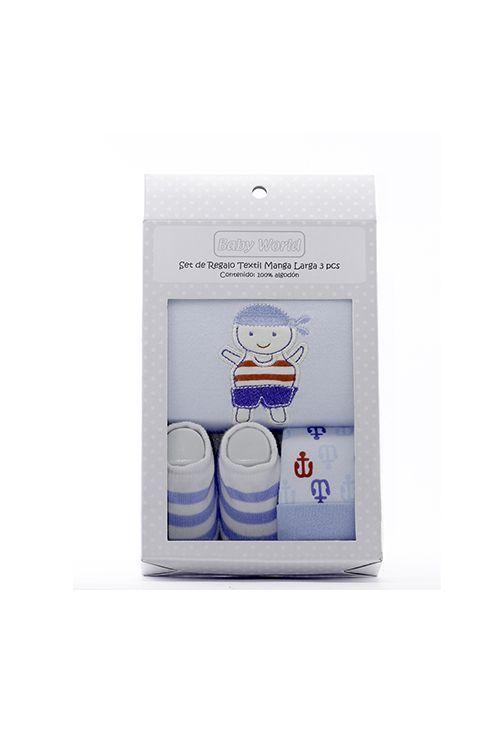 Set Manga Larga 3 Piezas Para Bebe Baby World-2