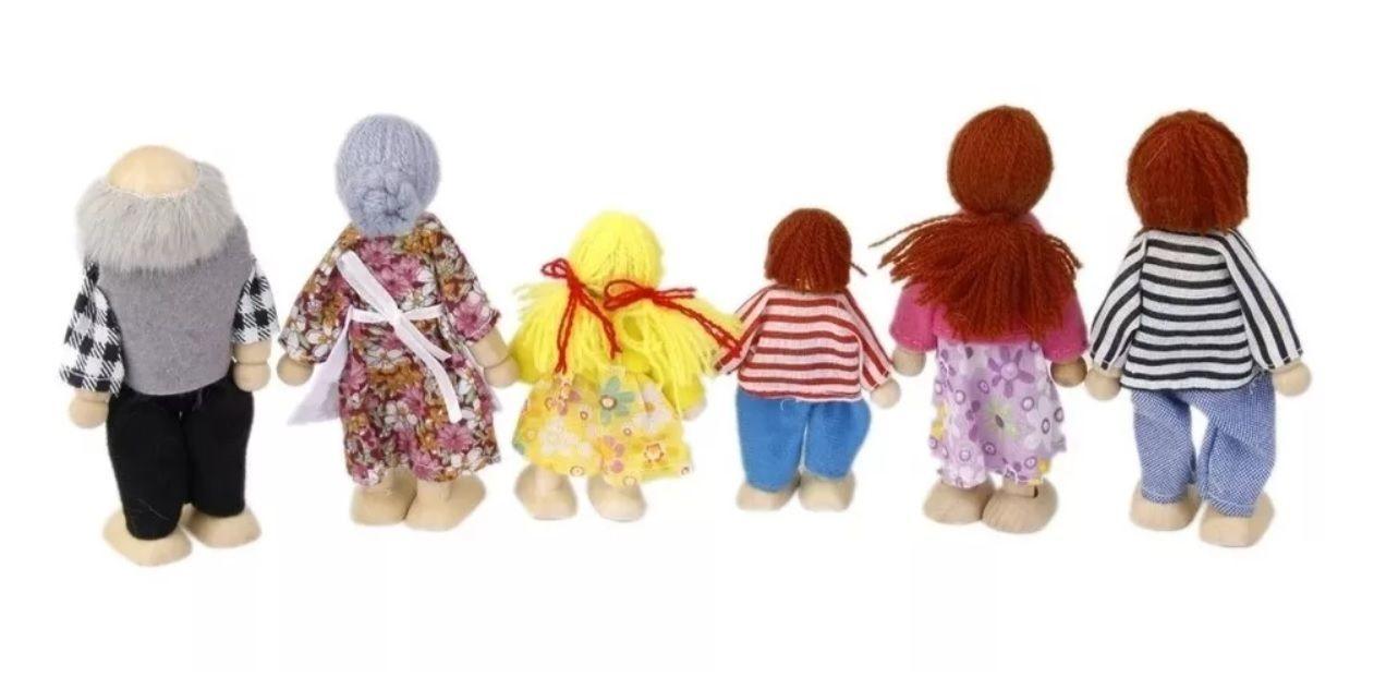 Set 6 Piezas Familia De Juguete Muñecos Para Casa-5