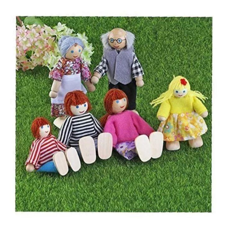 Set 6 Piezas Familia De Juguete Muñecos Para Casa-2