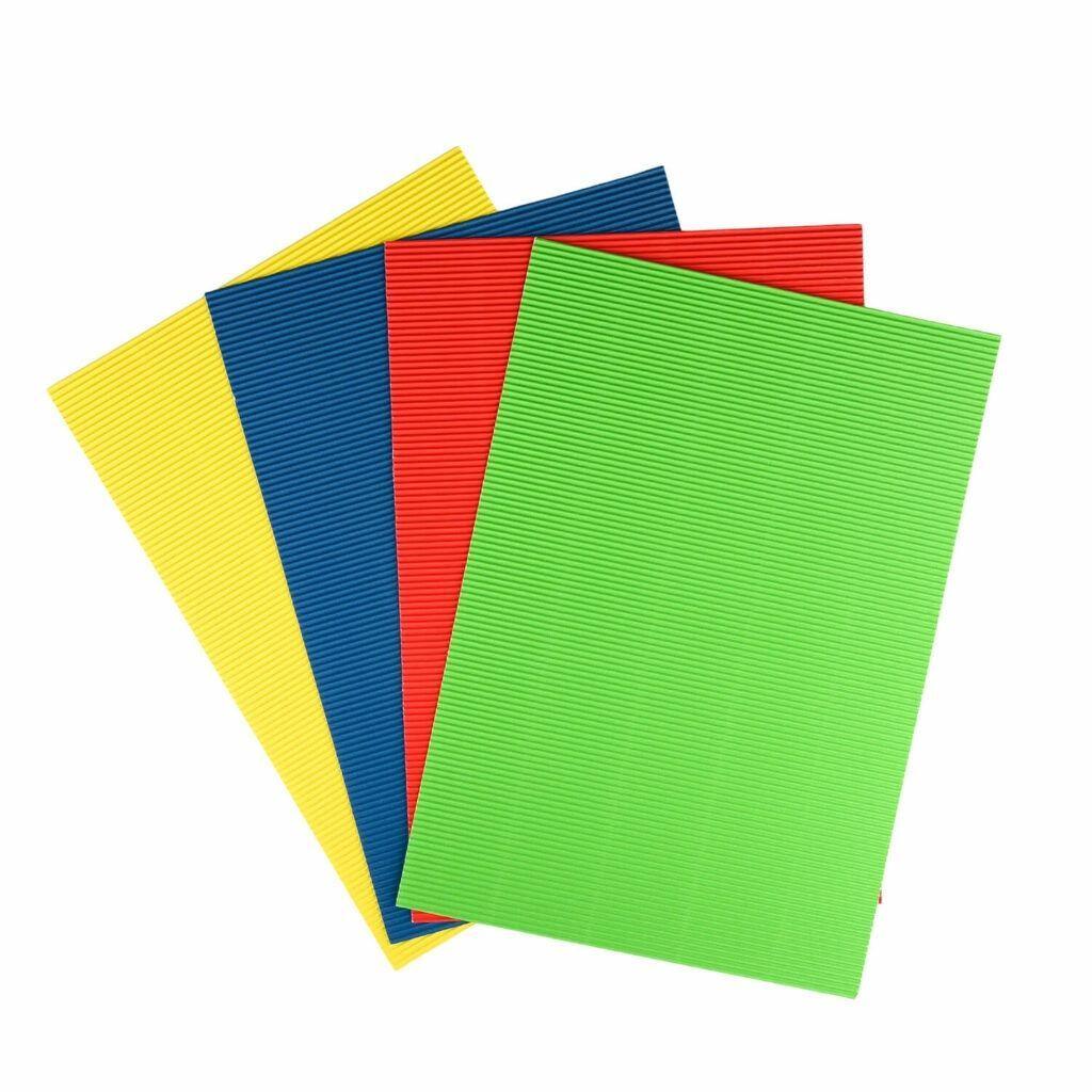 Carpeta Cartón Corrugado 6 Pliegos 6colores De 25x35 cm Torre-2