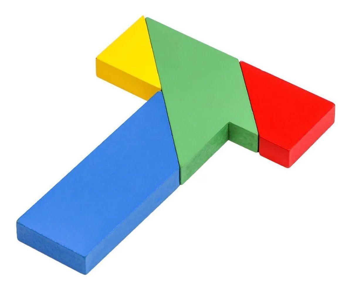 Rompecabezas Tangrama De Madera Geometrico Montessori T-0