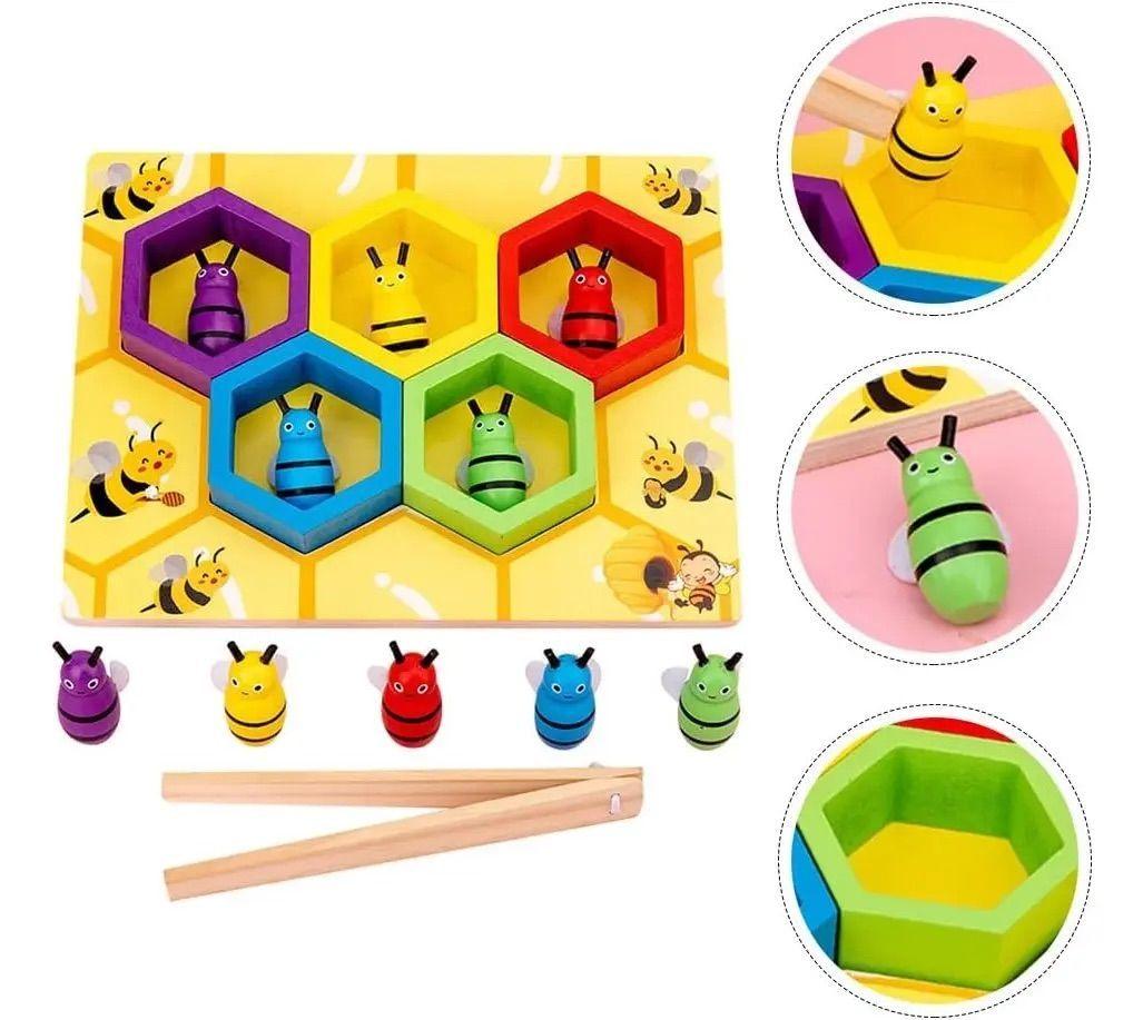 Juego De Colmena Abejas Montessori Educaci n Cognitiva-4