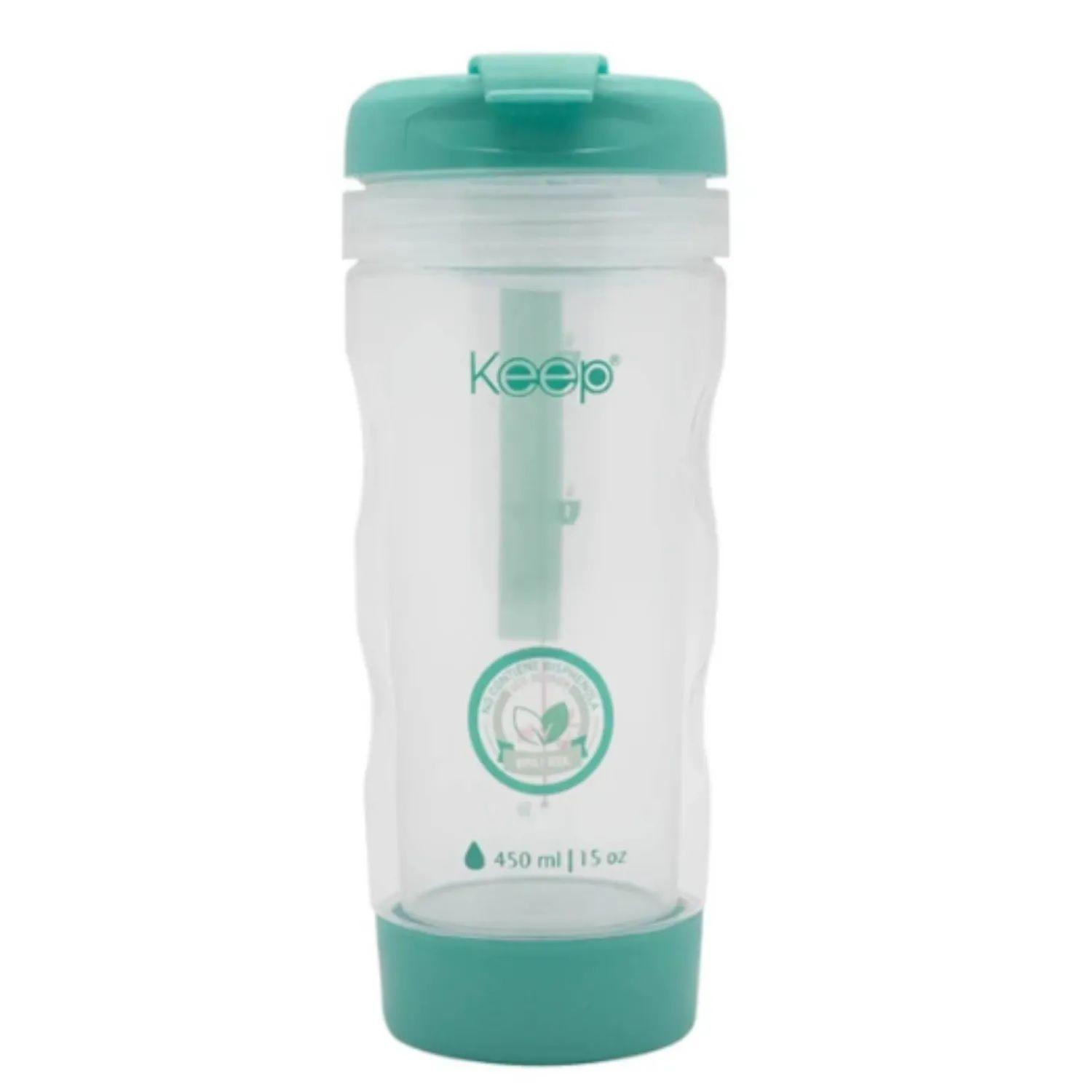 Mug Vaso 450ml Keep Té Hierbas Botella Infusor Doble Pared Agua Verde Agua-2