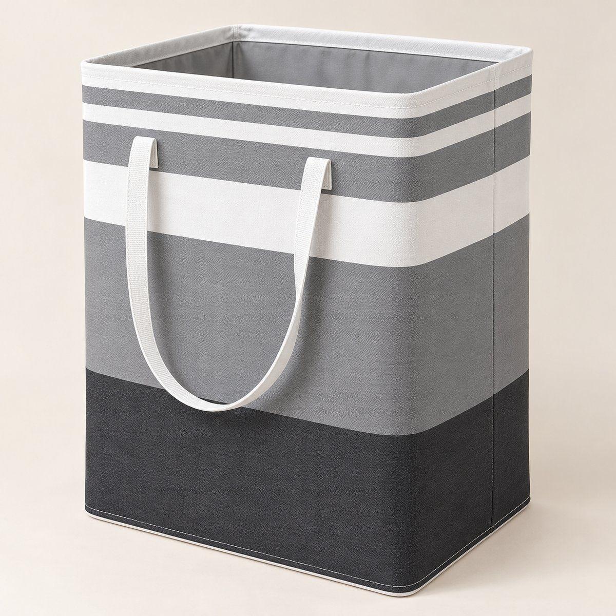Cestos para Ropa Sucia 75 Litros Pack 2 Unidades Gris-2