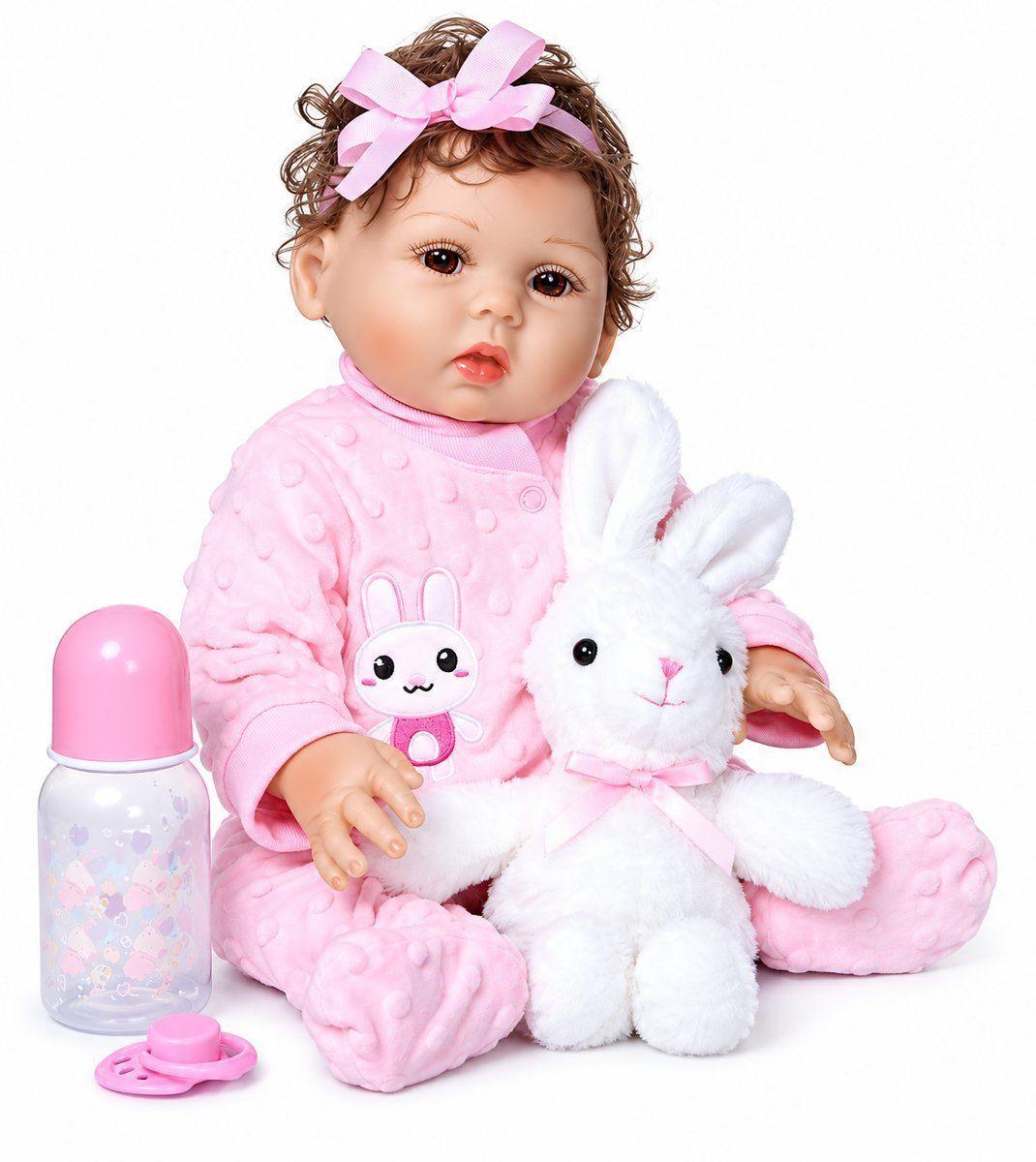 Muñeca Bebe Reborn Realista con Ropa y Accesorios-0