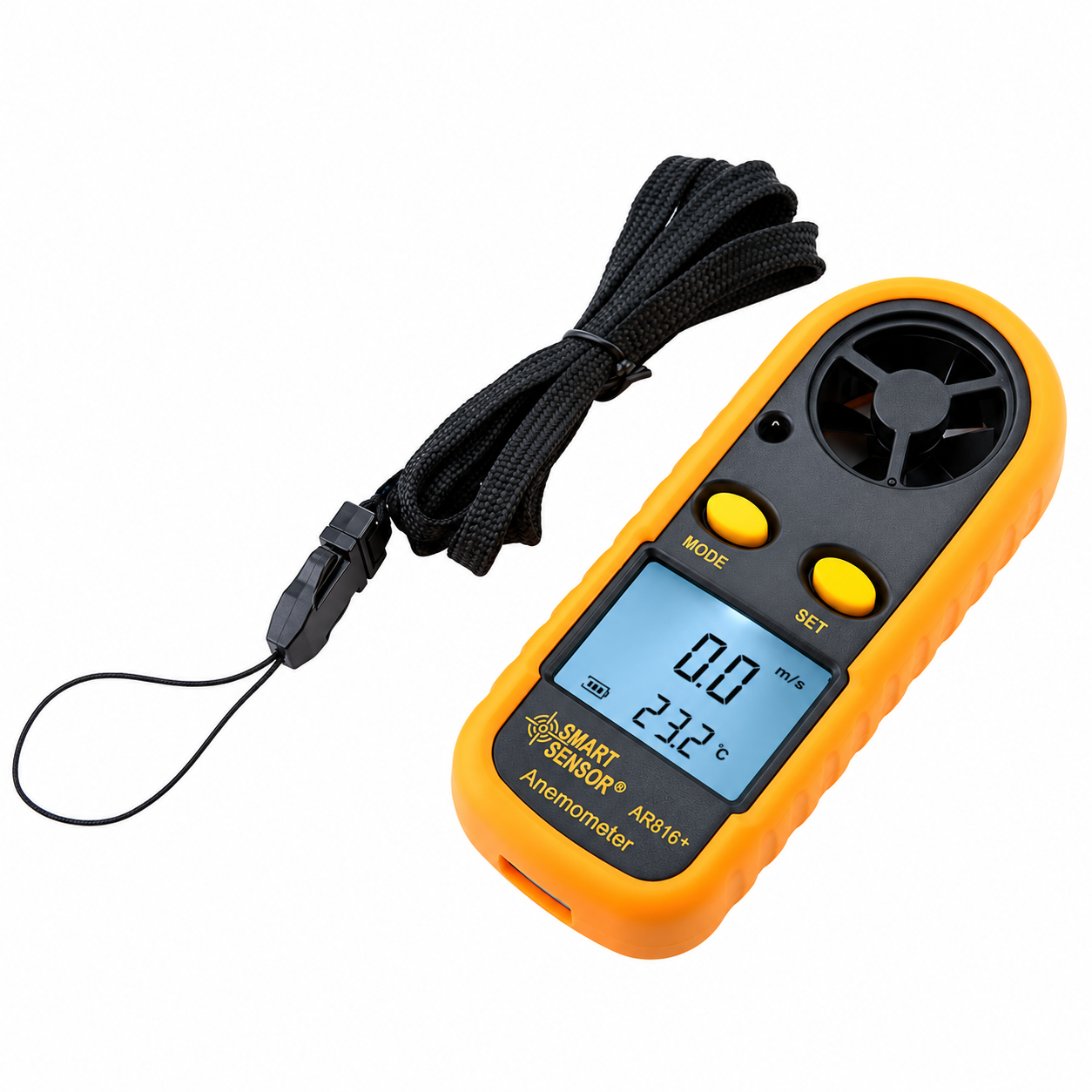 Anemometro Termometro Digital Portatil Medidor de Viento-0