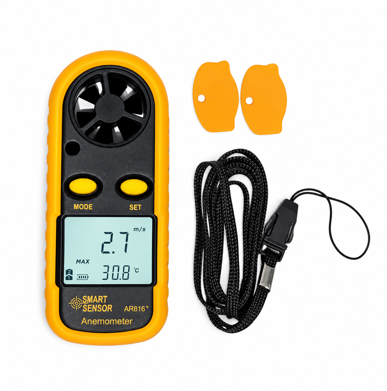 Anemometro Termometro Digital Portatil Medidor de Viento-2