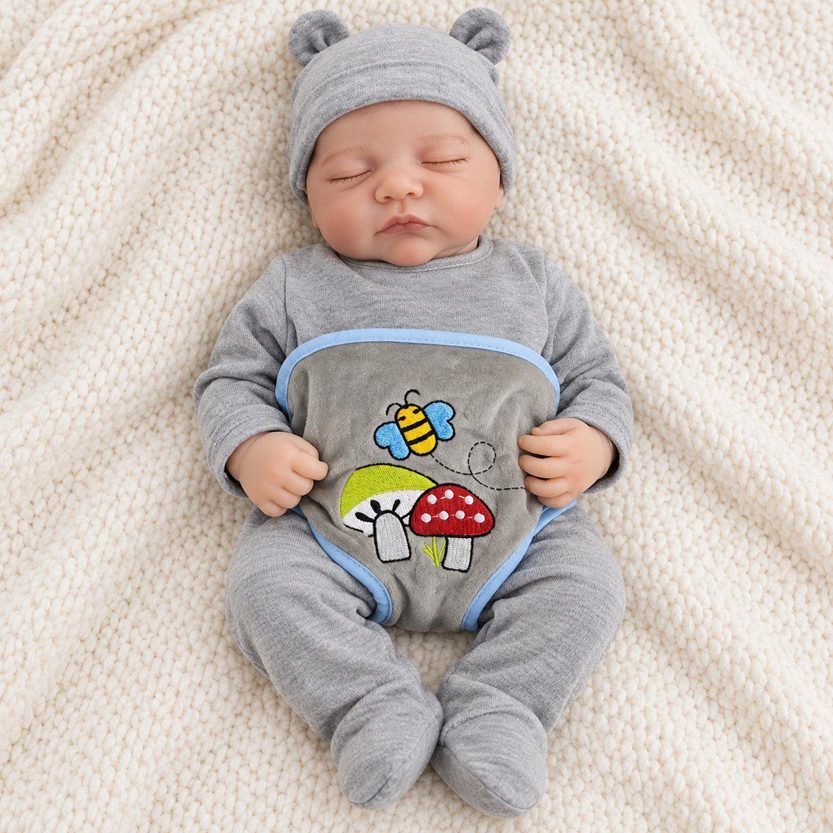 Muñeco Bebe Reborn Realist Niño 46cm Vinilo de Silicona Accesorios-1