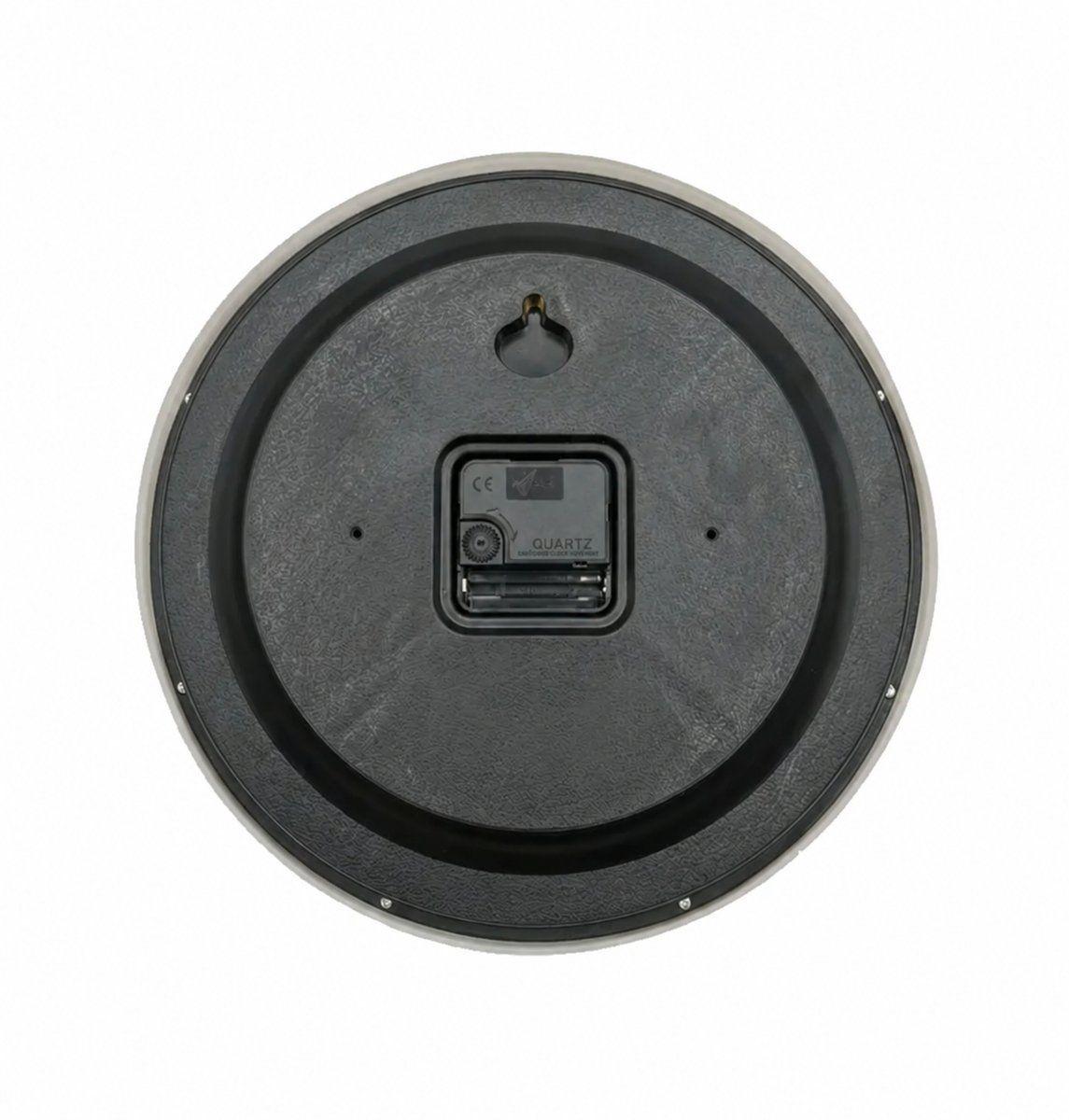 Reloj Mural Silencioso 30cm Negro para Oficina y Dormitorio-2