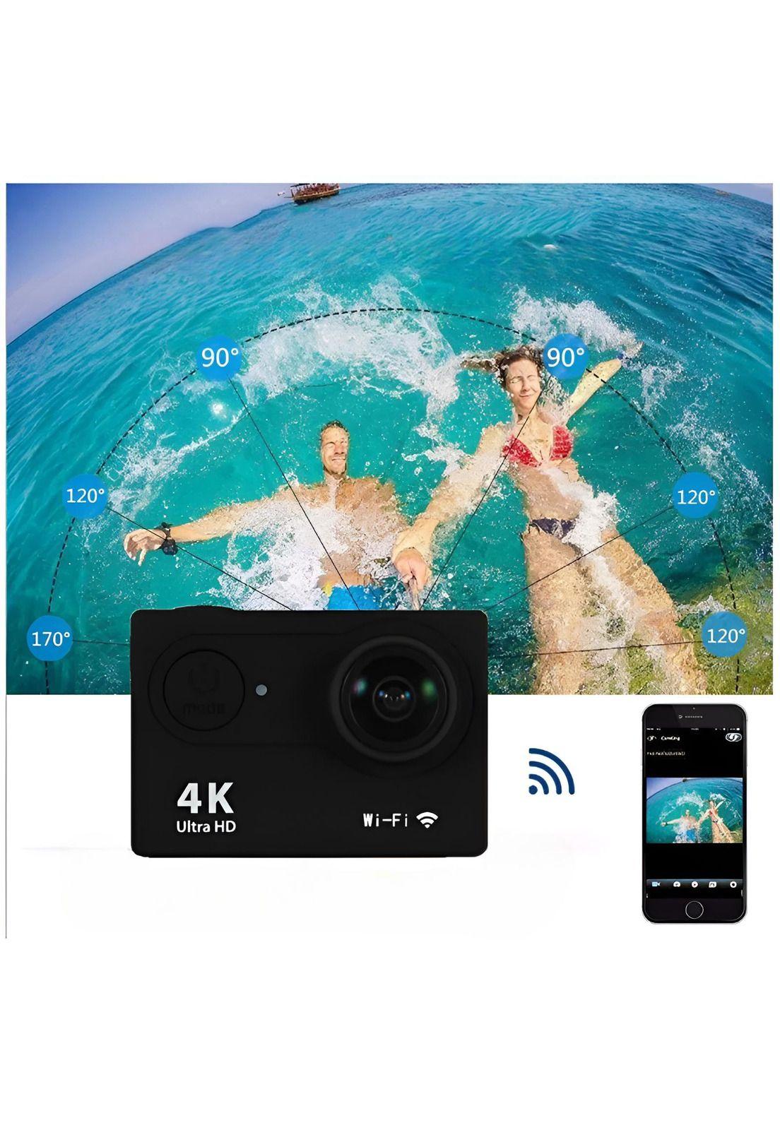 Cámara de Acción Deportiva 4K Waterproof Ultra HD 104K Wifi-6