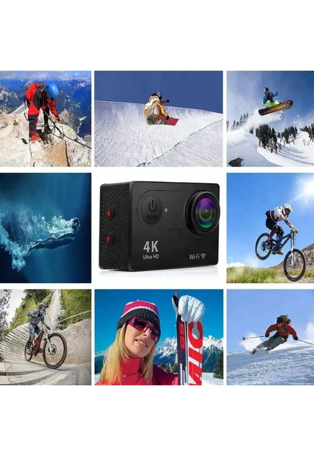 Cámara de Acción Deportiva 4K Waterproof Ultra HD 104K Wifi-7