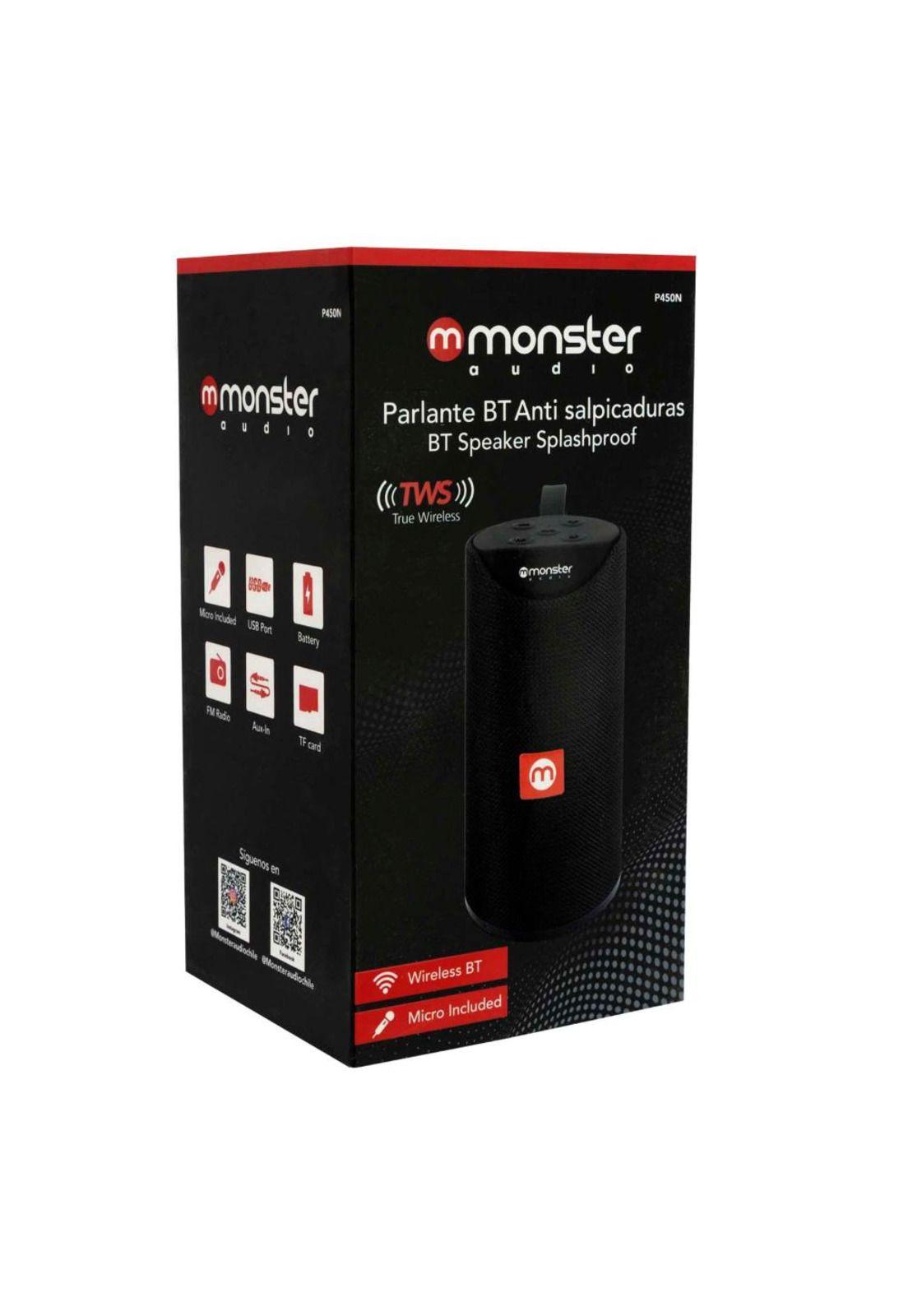 Parlante Portátil Bluetooth WaterProof Monster P450 Negro-8