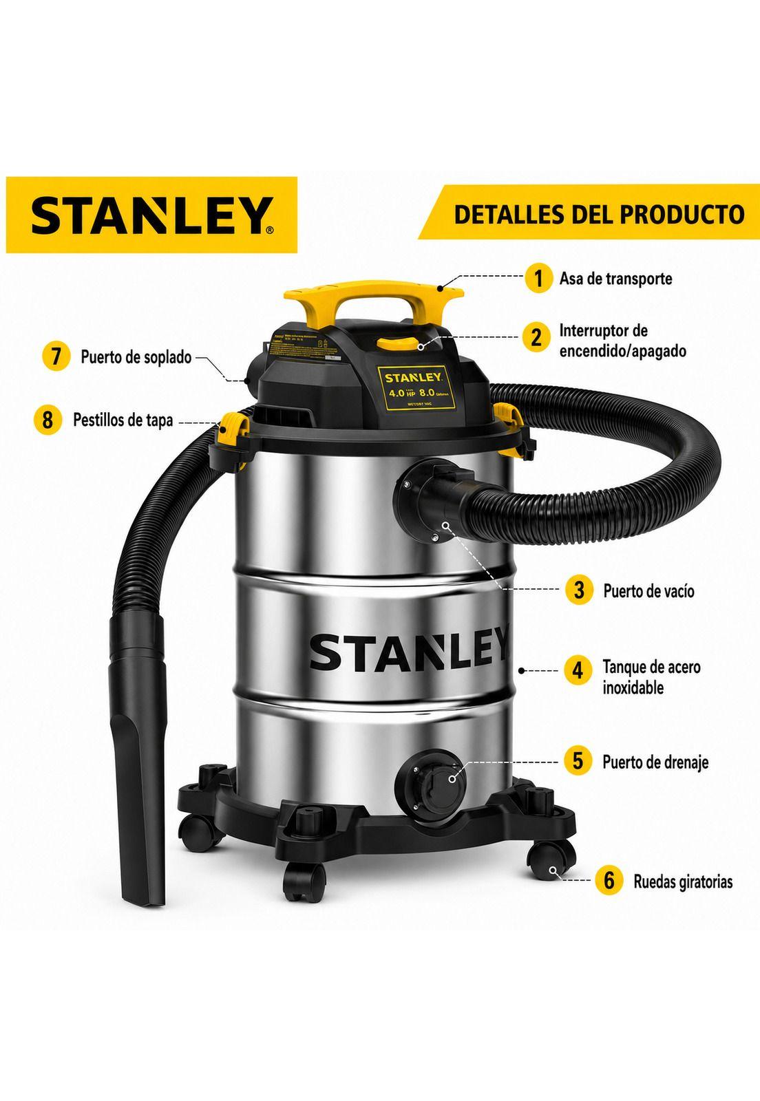 Aspiradora Profesional Stanley 30LT Polvo & Agua SL19117-4
