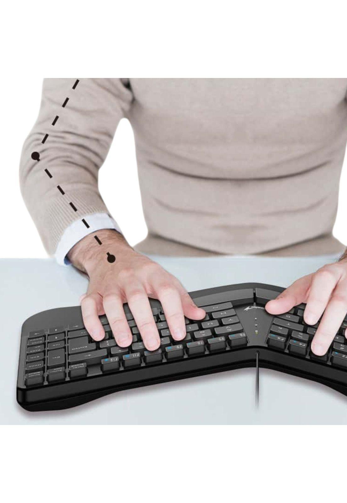 Teclado Ergonómico con apoya Muñecas Enterprise Copilot AI-2