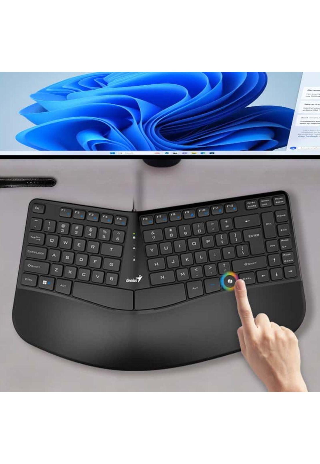 Teclado Ergonómico con apoya Muñecas Enterprise Copilot AI-4
