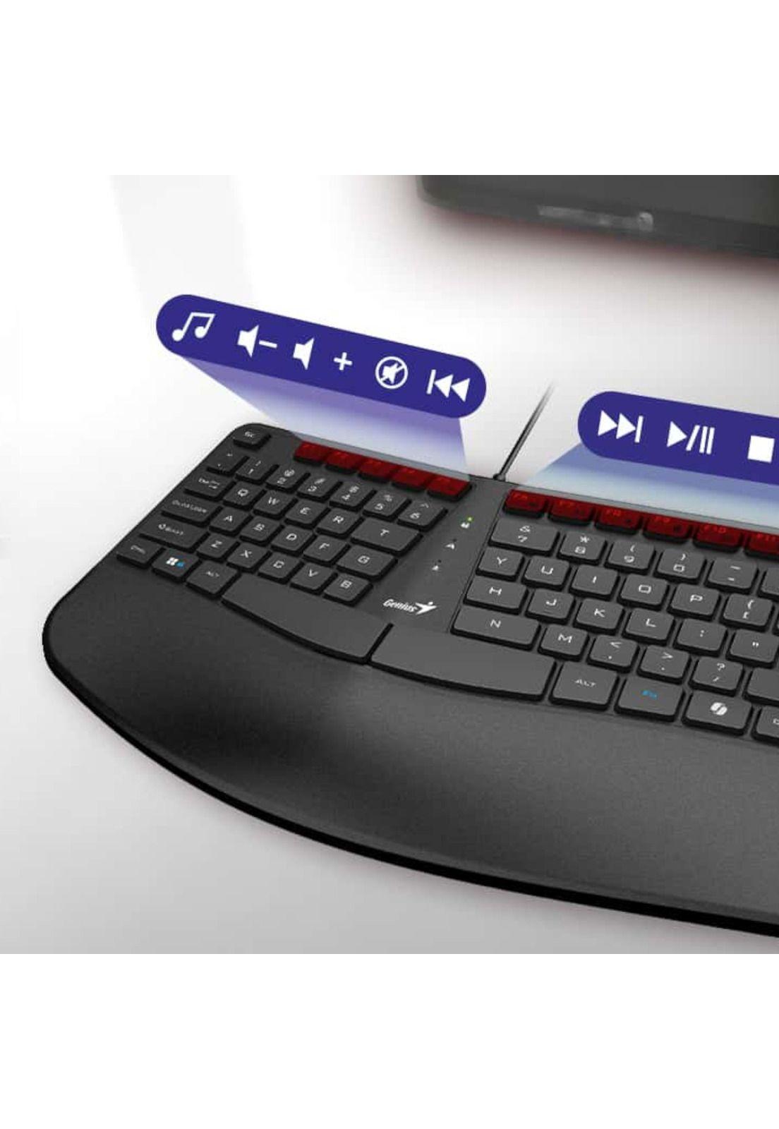 Teclado Ergonómico con apoya Muñecas Enterprise Copilot AI-5