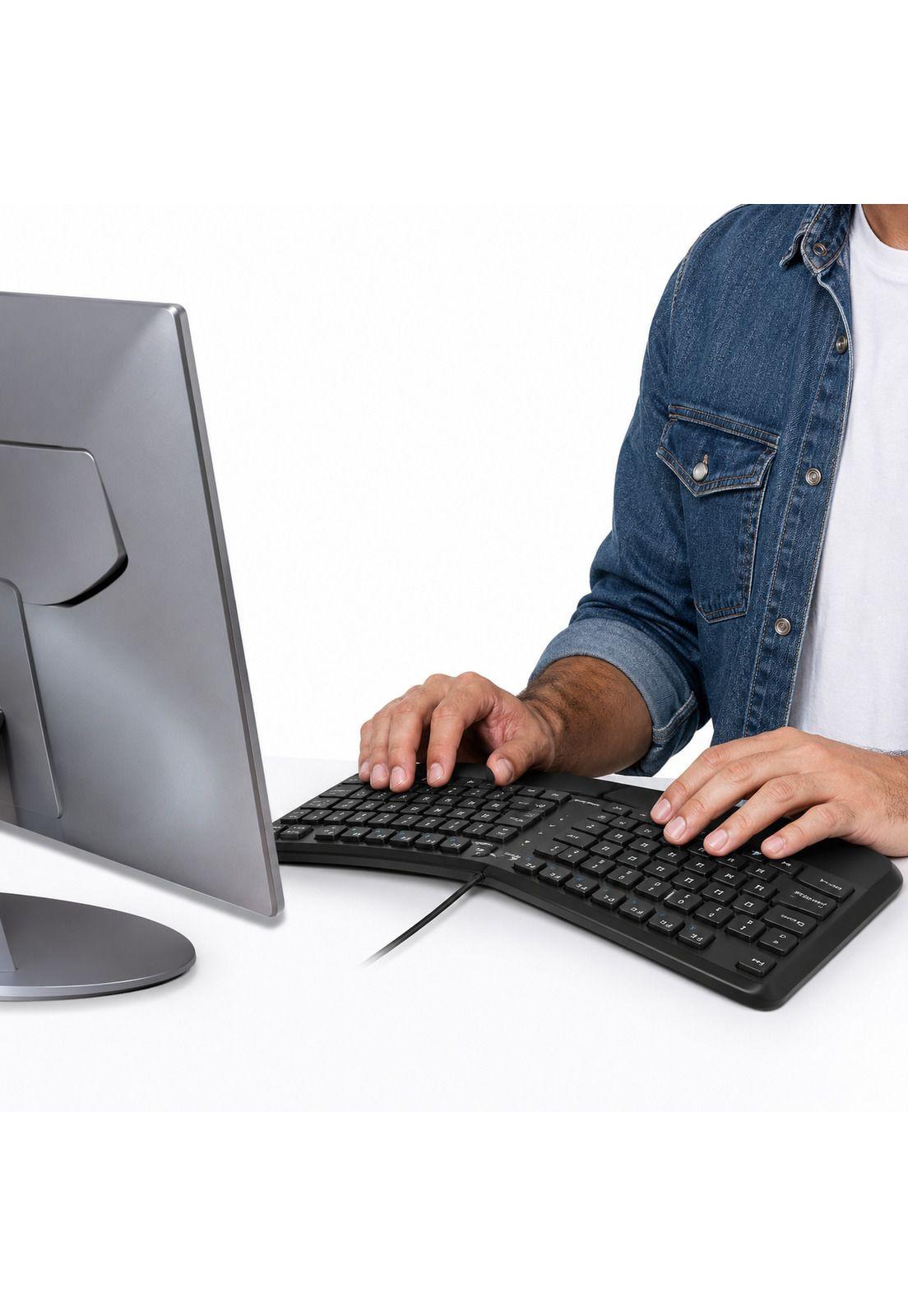 Teclado Ergonómico con apoya Muñecas Enterprise Copilot AI-7