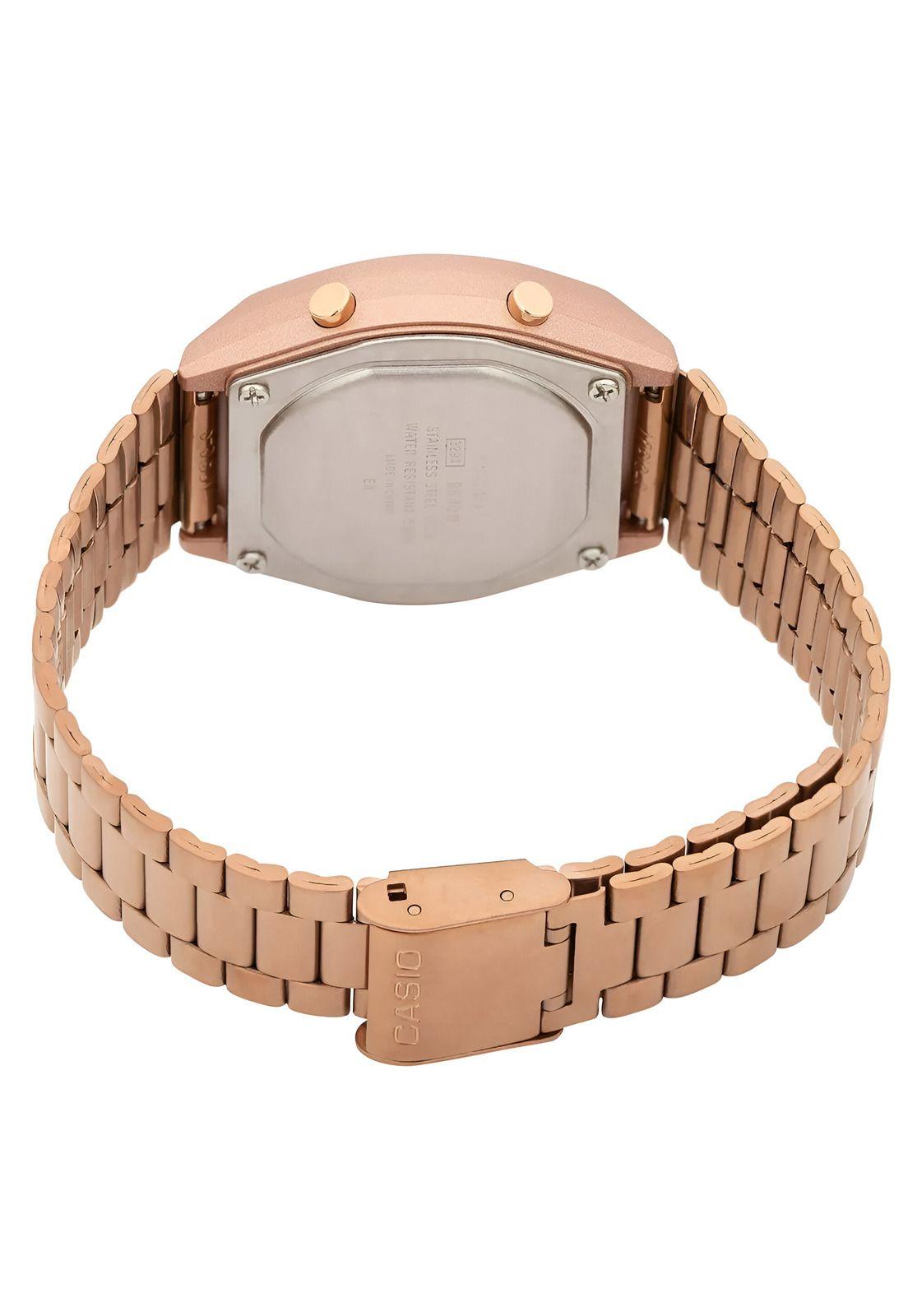Reloj Digital Casio Oro Rosa Mujer B640WMR-5ADF-4