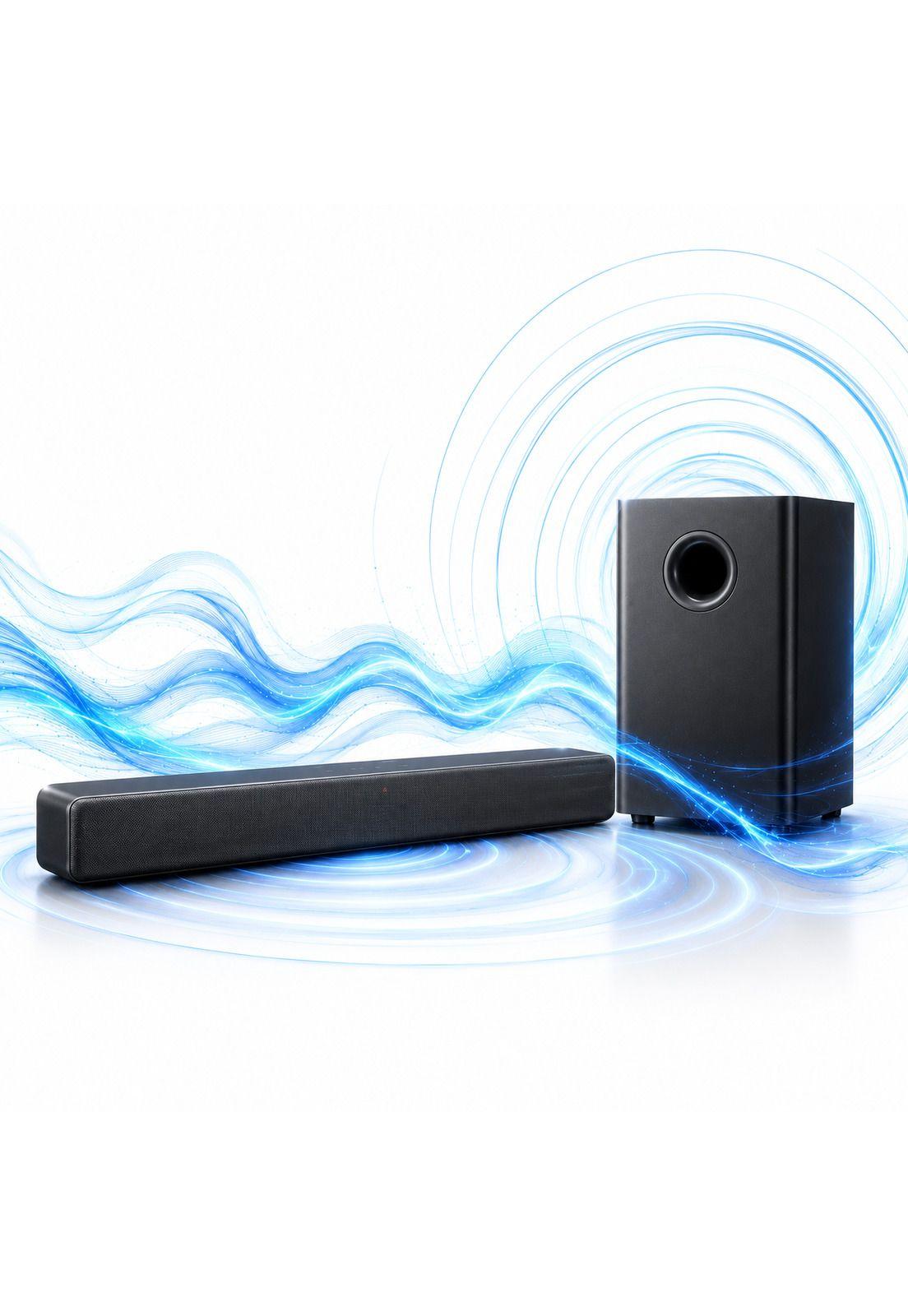 Home Theaters Bluetooth Philips 120W Sounbdbar + Subwoofer-8