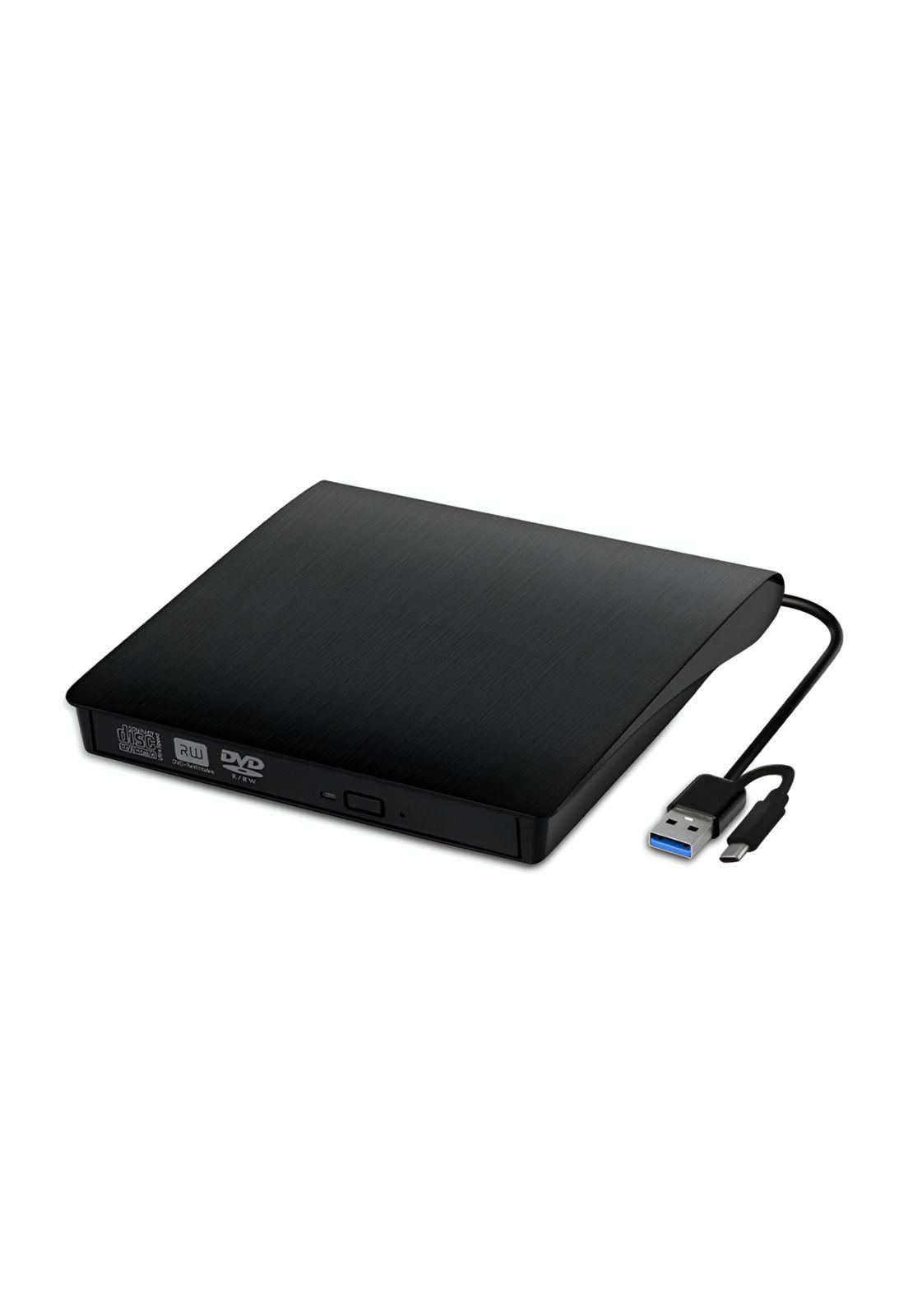 Grabador y Lector Externo de CD/DVD Dual USB / USB-C RD12X-3