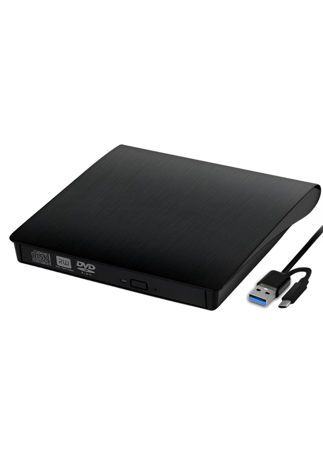 Grabador y Lector Externo de CD/DVD Dual USB / USB-C RD12X-4