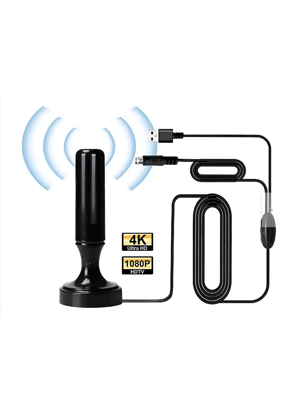 Antena de TV Digital Amplificada 5MT 4K Ultra HD / FHD TL590-2