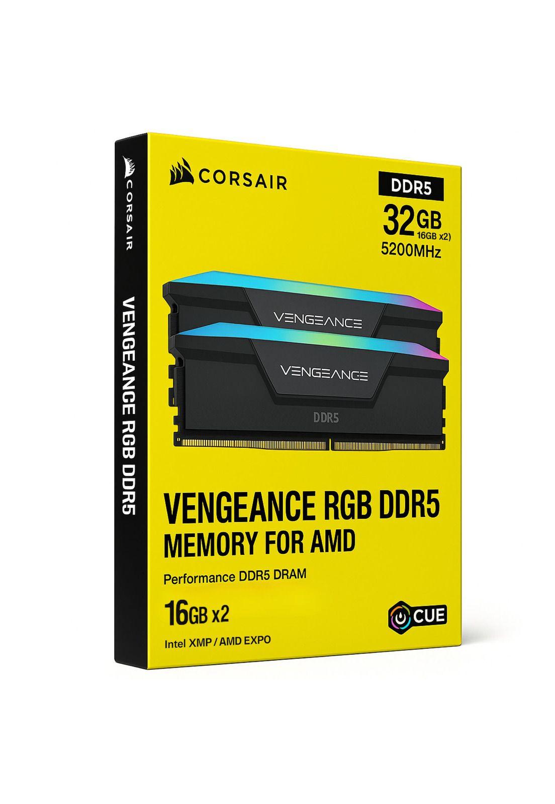 Memoria Ram Corsair Vengeance 32GB (2x16GB) DDR5 RGB 5200Mhz-0