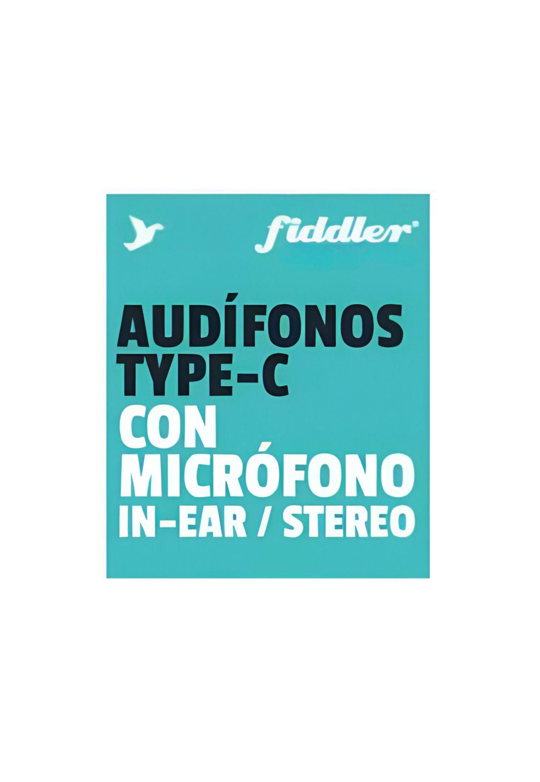 Audífonos Type-C IN EAR con Manos Libres White Fiddler FD-C-4