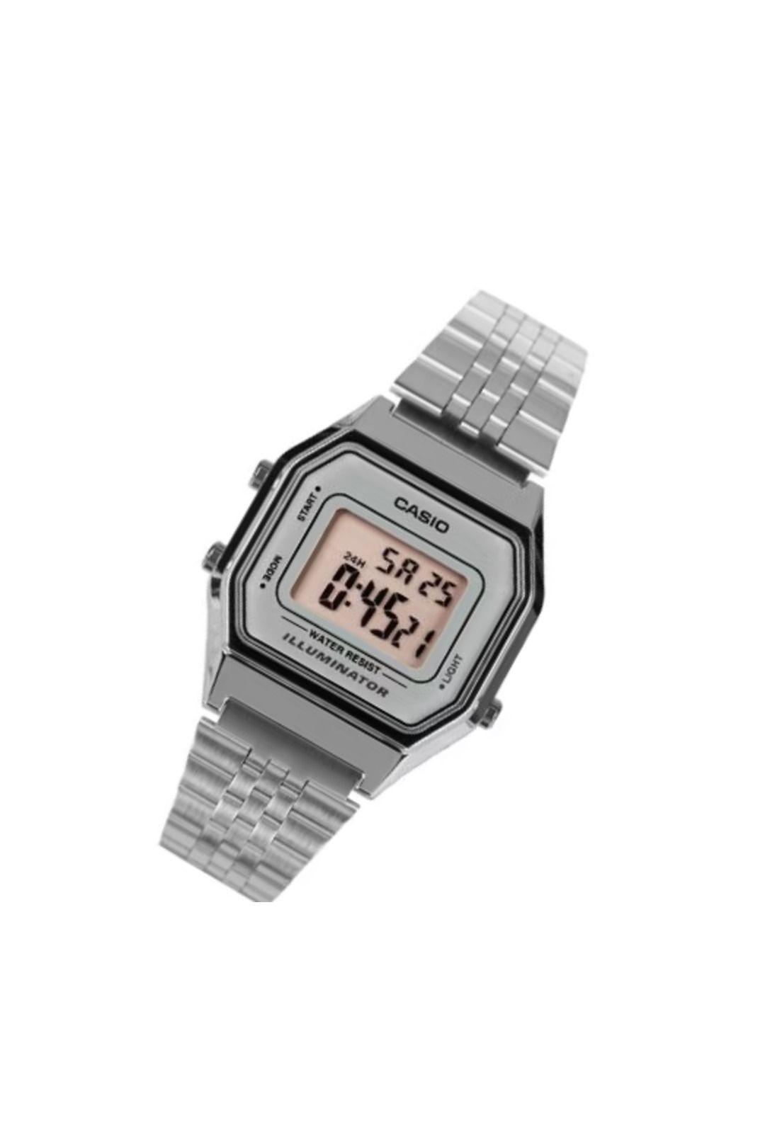 Reloj de Mujer Casio Silver Pink La680Wa-7Df-1
