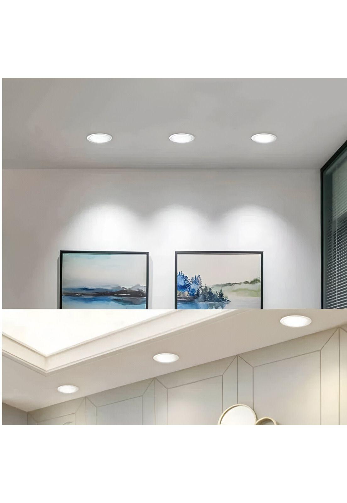 Plafon LED Embutido Logic 18W Luz Fria Blacklight 1440LM-8