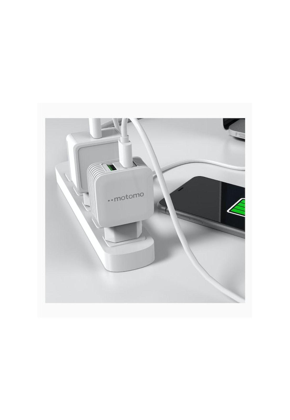 Cargador Motomo Dual USB 12W con Cable Micro USB de 1m SEC-4