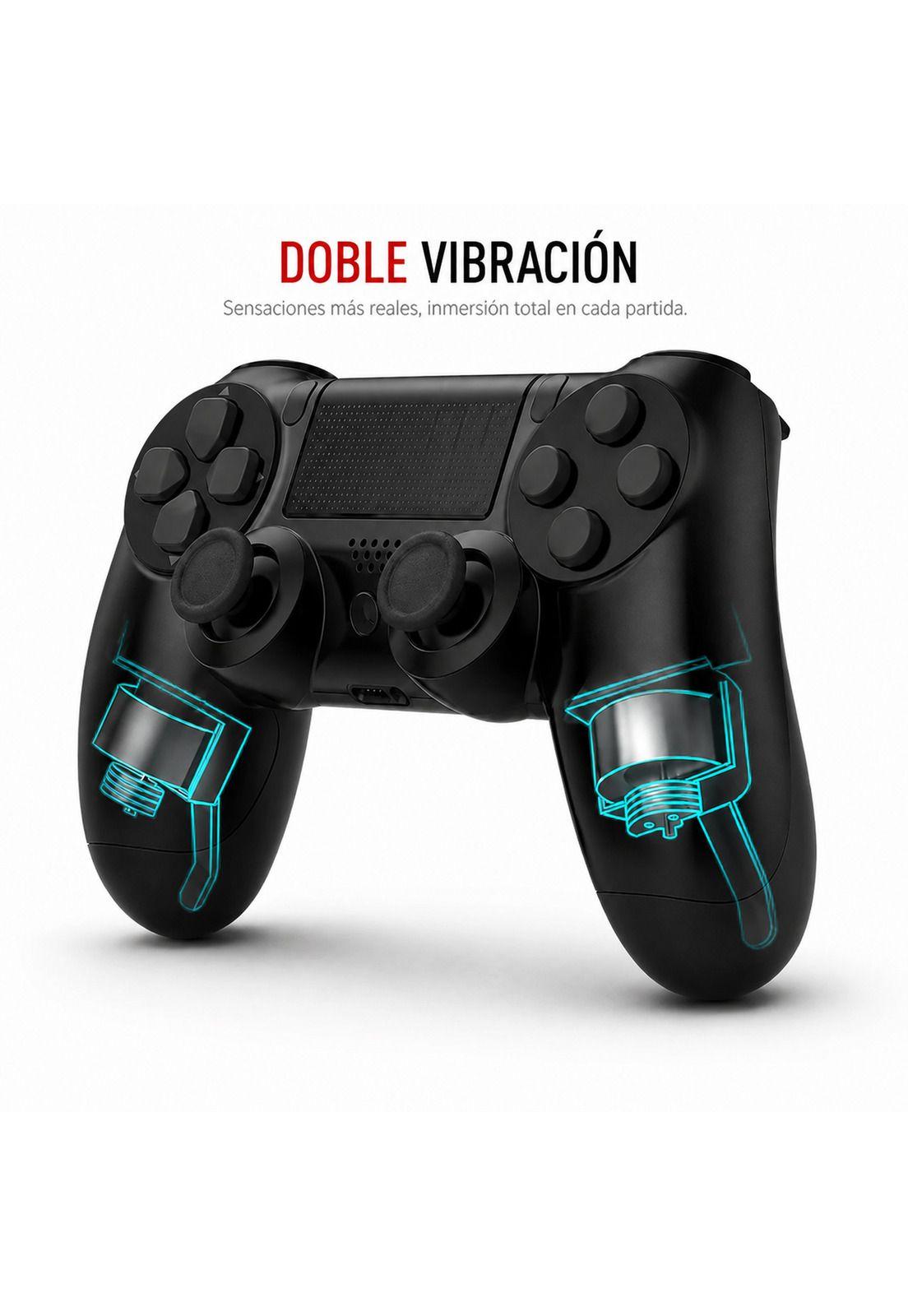 Gamepad Inalambrico Multiplataformas con Vibración Black-3