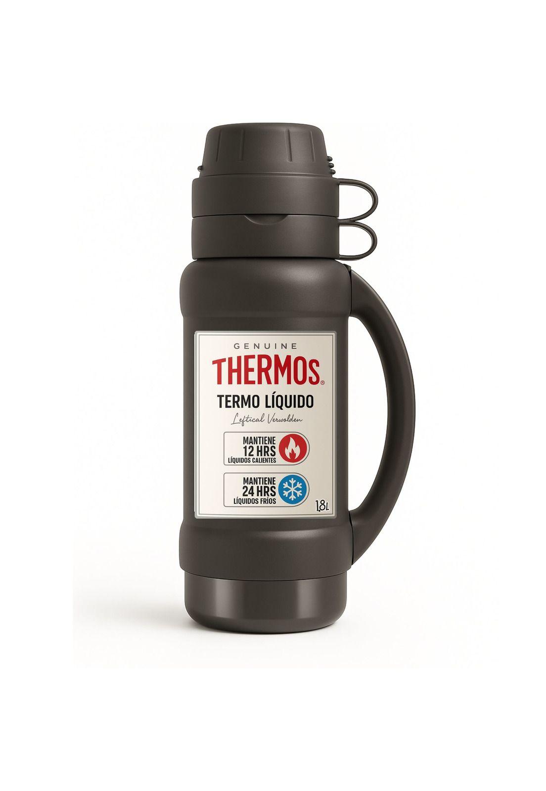 TERMO Para Líquidos 1.8 Litros THERMOS 35-180-C8 Black-9