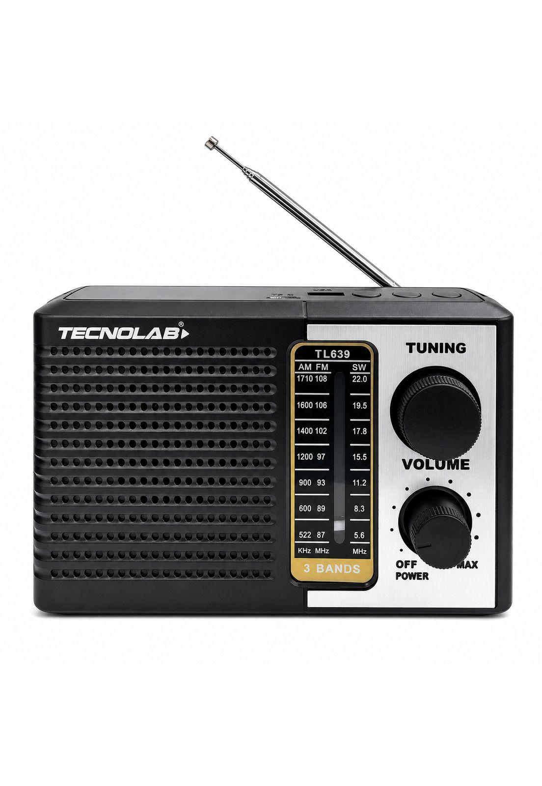 Radio Portátil AM/ FM/ SW Recargable +Pilas + Luz LED 5W RMS-3
