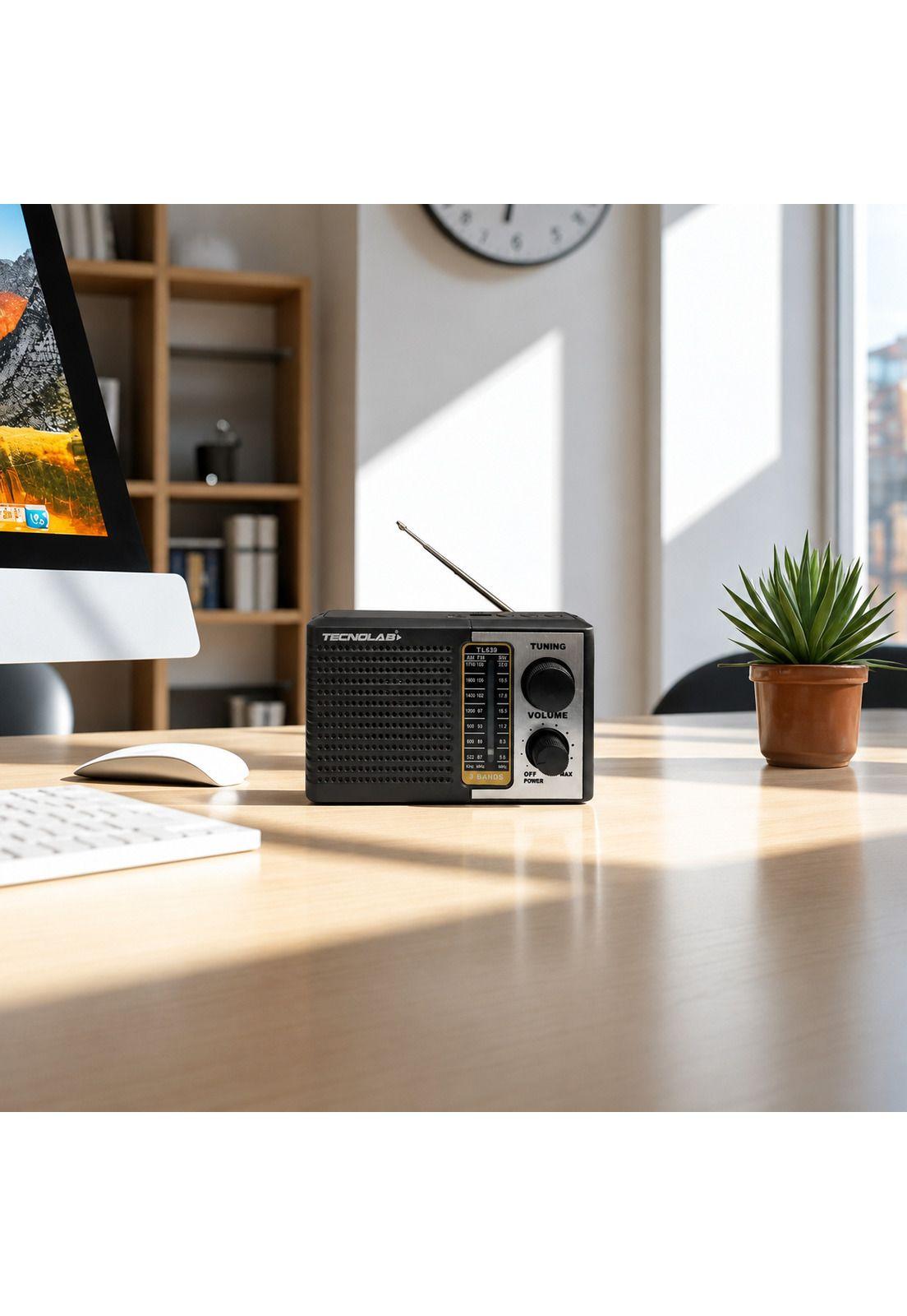 Radio Portátil AM/ FM/ SW Recargable +Pilas + Luz LED 5W RMS-6
