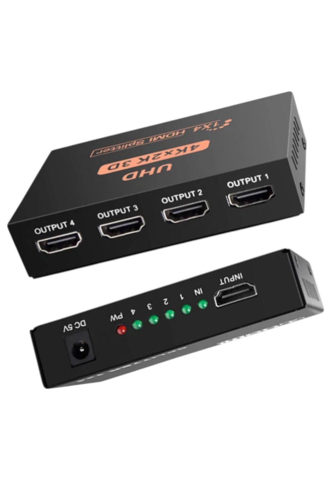 Spliter HDMI 4K 3D High Speed Pro de 4 Salidas Sin LAG HD04-2