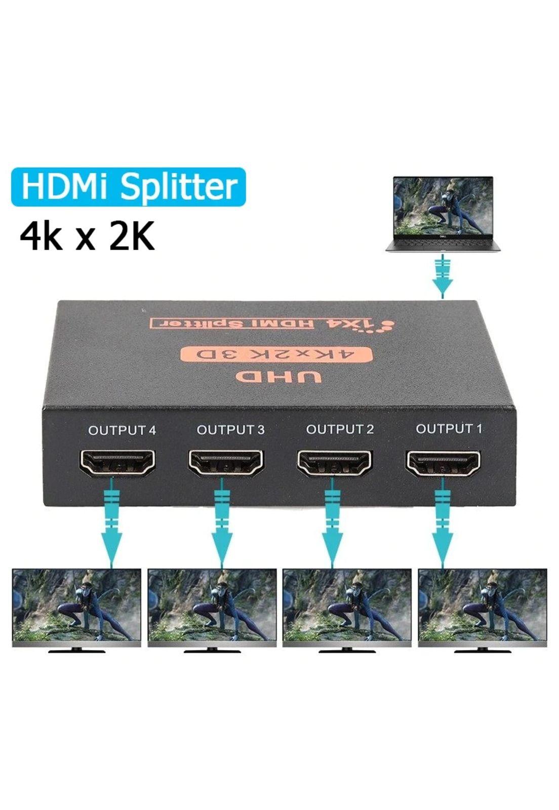 Spliter HDMI 4K 3D High Speed Pro de 4 Salidas Sin LAG HD04-3