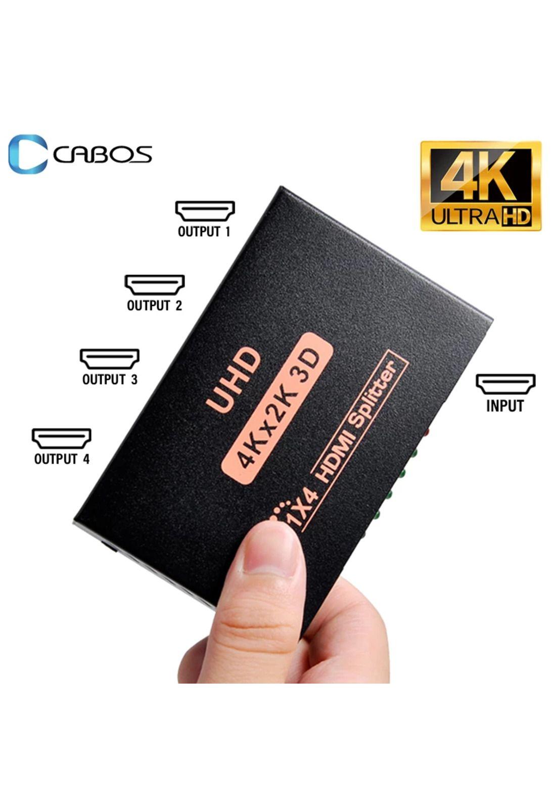 Spliter HDMI 4K 3D High Speed Pro de 4 Salidas Sin LAG HD04-9