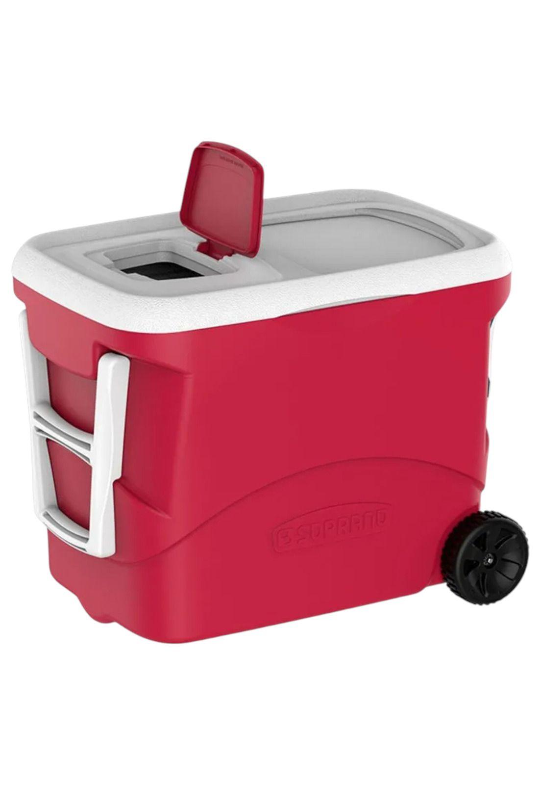 Cooler Portátil Soprano 50L con Ruedas Conserva Hasta 36H RD-0