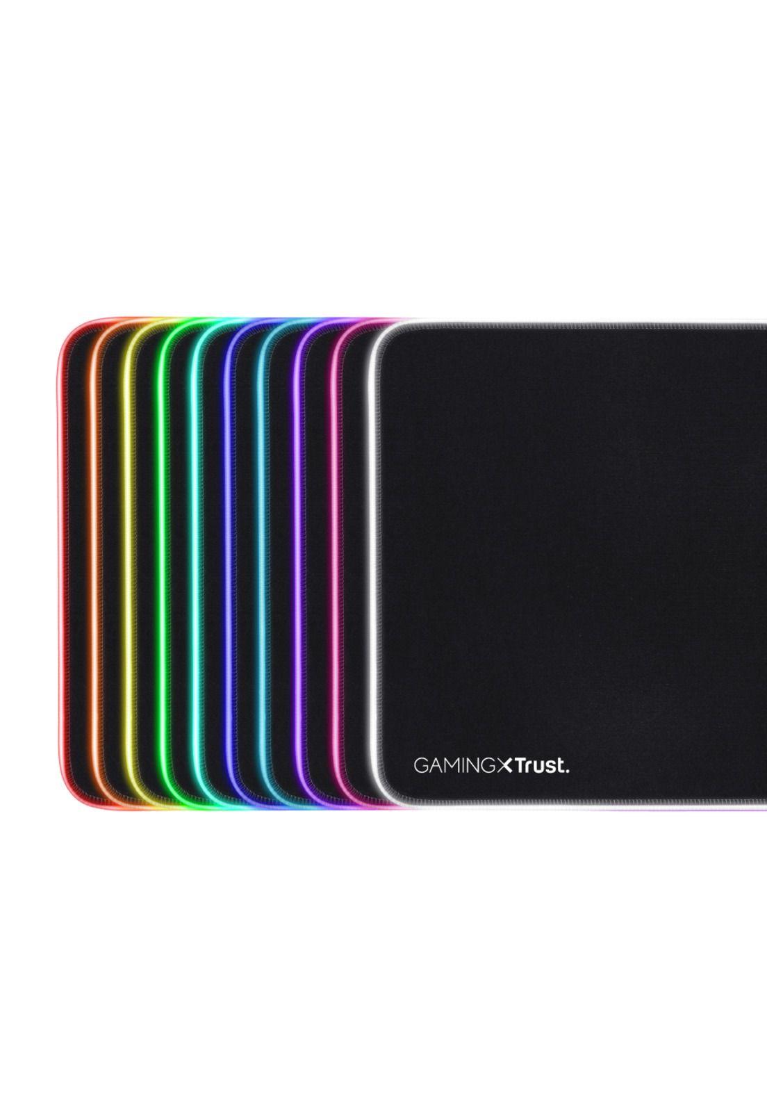 Mouse Pad Gamer Trust Glide L Rgb con Hub Usb 4 Puertos-2