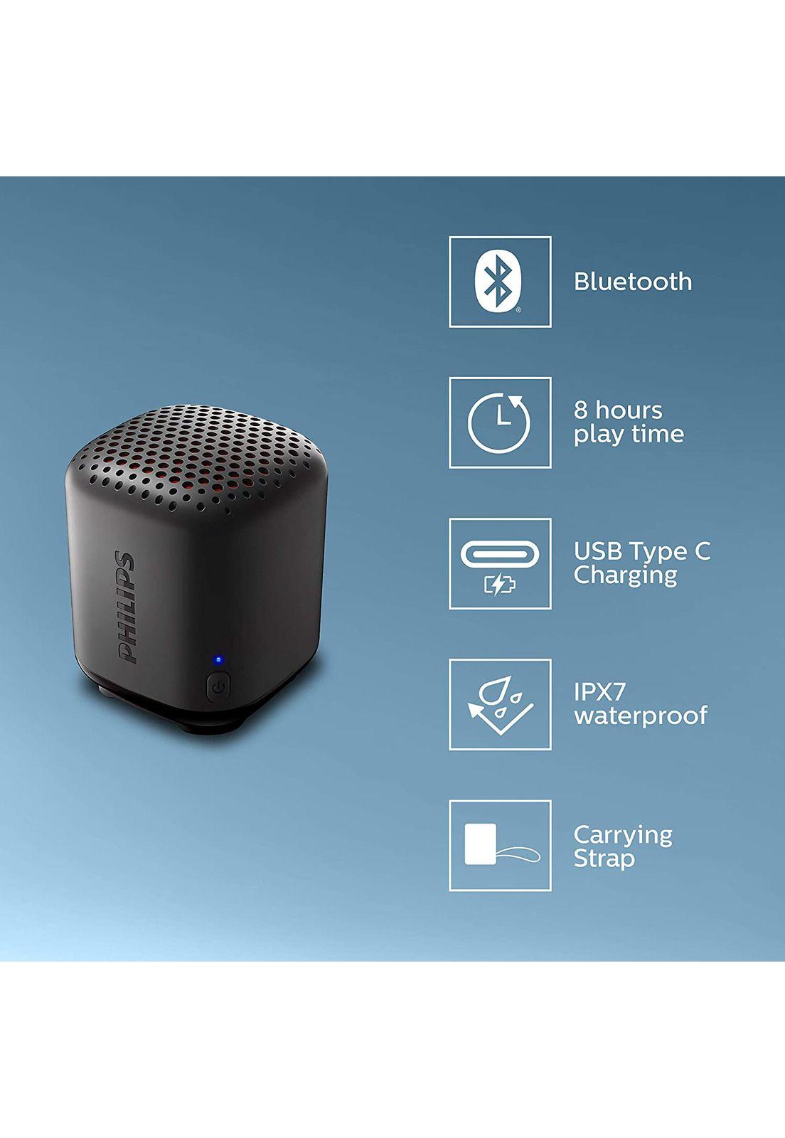 Parlante Bluetooth Philips Waterproof IPX7 8 Horas de Música-5