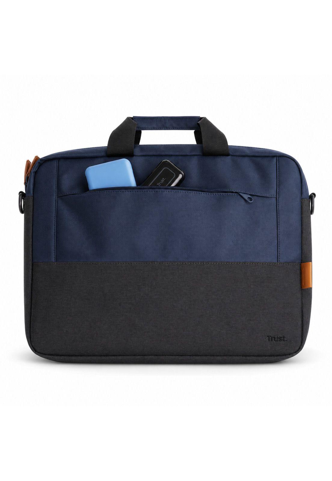 Bolso Notebook Trust Lisboa 16"Ultra Delgado Navy Premium-3