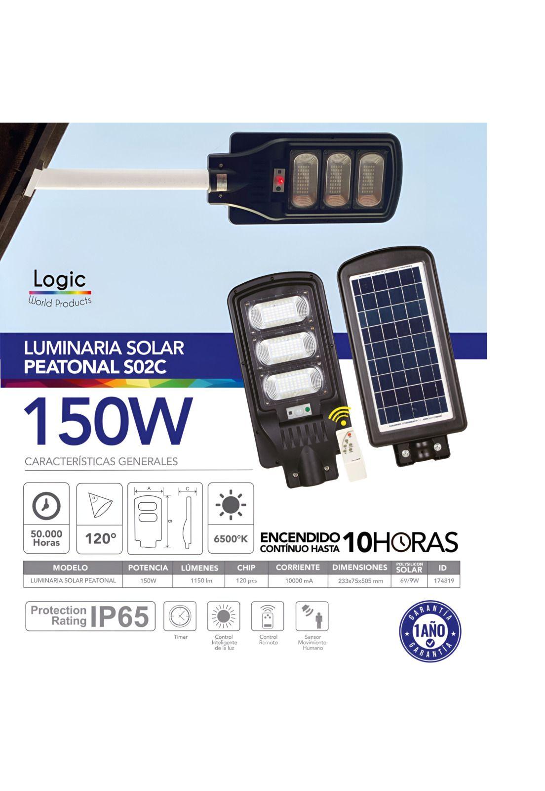 Luminaria Solar Pública con Soporte - High Light LED 150W-2