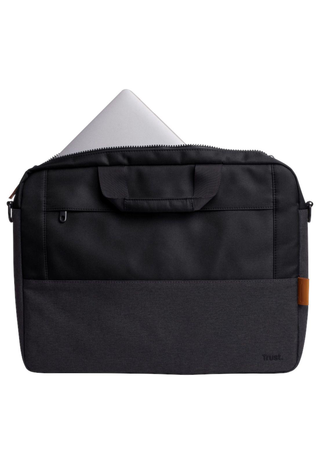 Bolso Notebook Trust Lisboa 16" Max UltraDelgado Black-6