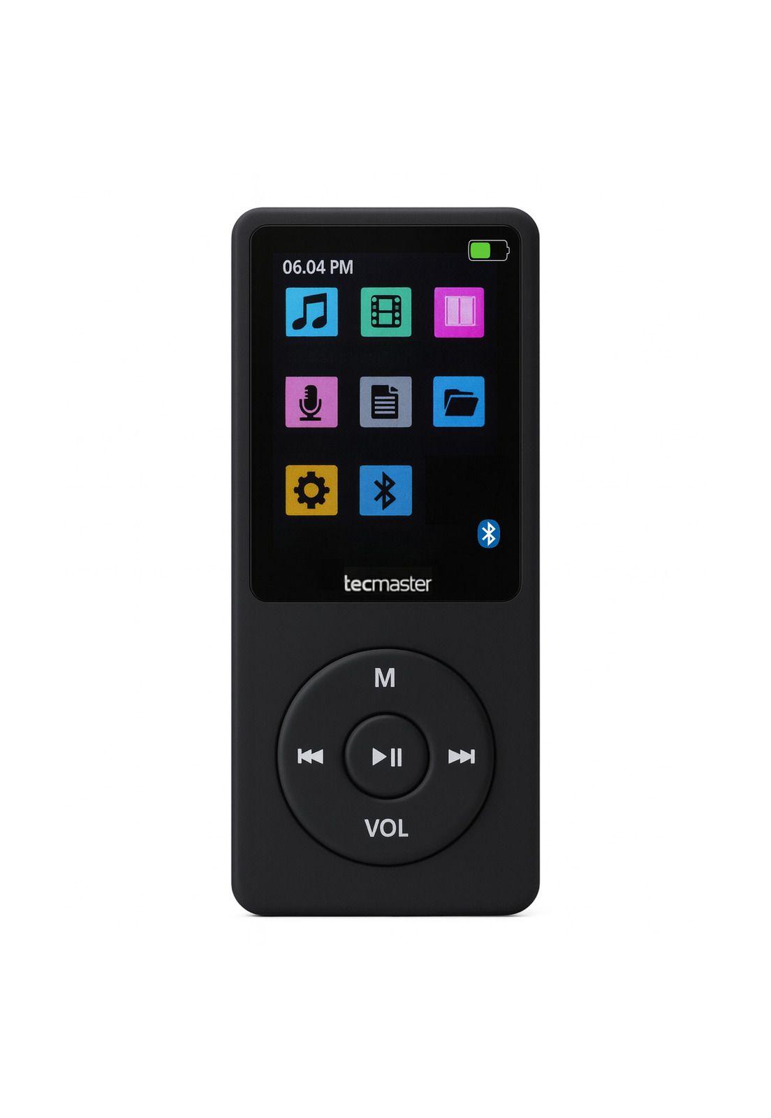 Reproductor MP3 16GB Bluetooth 5.0 Tecmaster TM-300523 Negro-0
