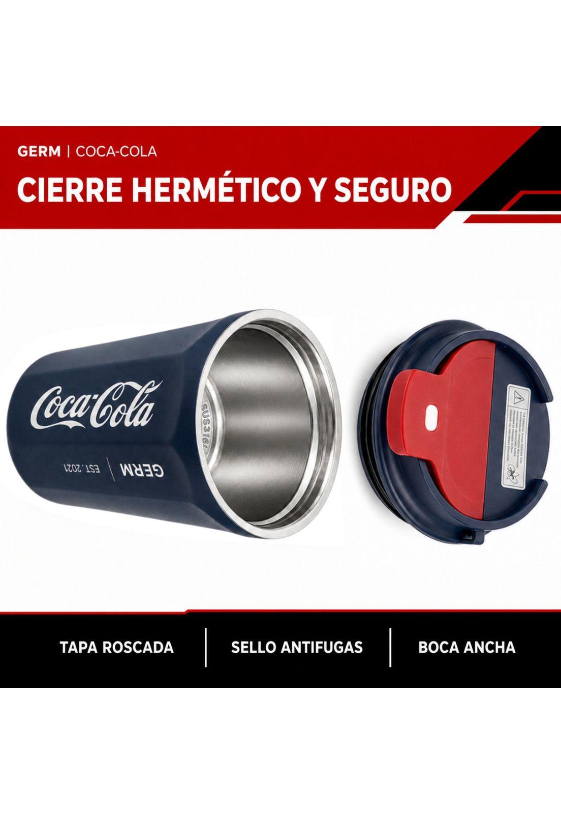 Vaso Termico MUG Germ Coca-Cola Acero Inoxidable 390ML Navy-5