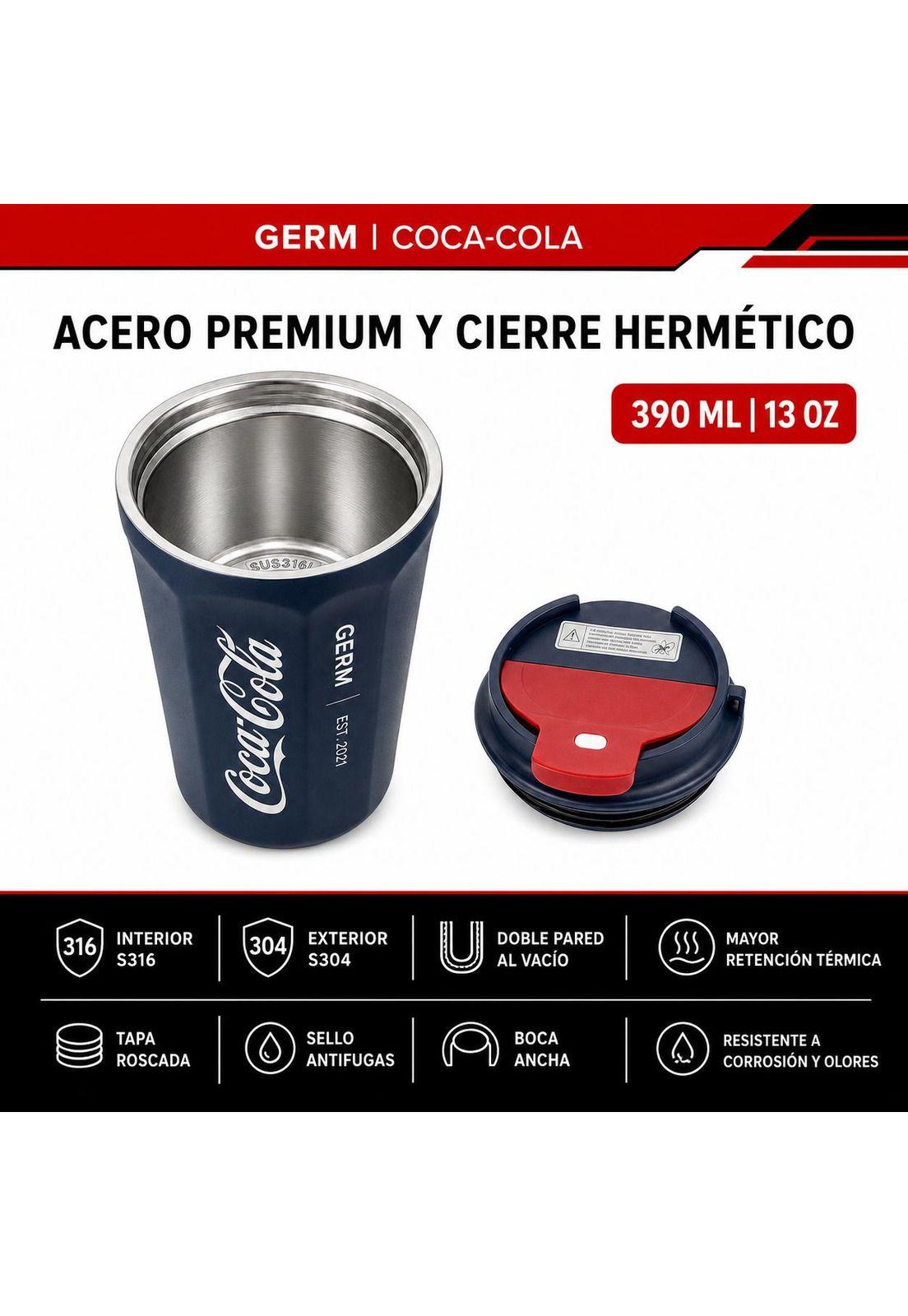 Vaso Termico MUG Germ Coca-Cola Acero Inoxidable 390ML Navy-7