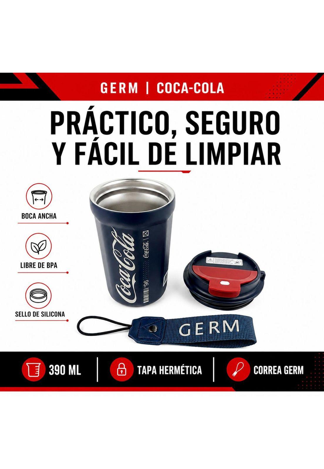 Vaso Termico MUG Germ Coca-Cola Acero Inoxidable 390ML Navy-8