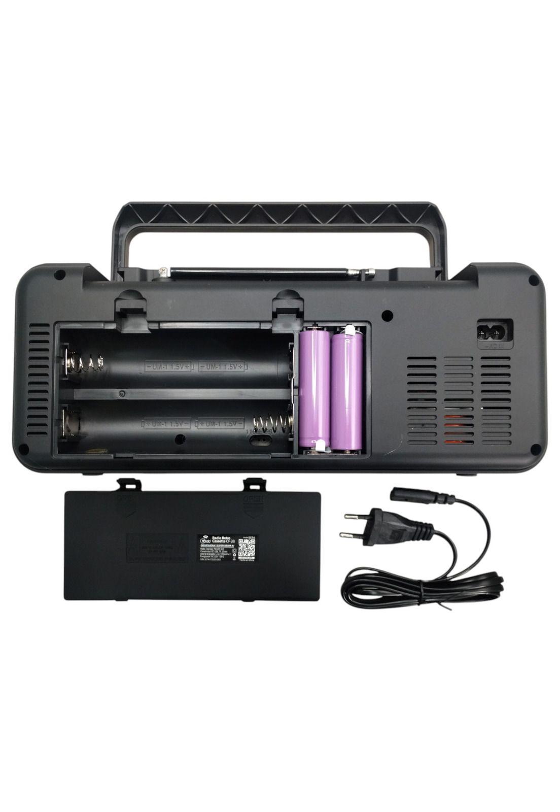 Radio AM/ FM/ BT/ Mp3/ Bluetooth  Con Cassette CF-28  Old Time 1980'S-5