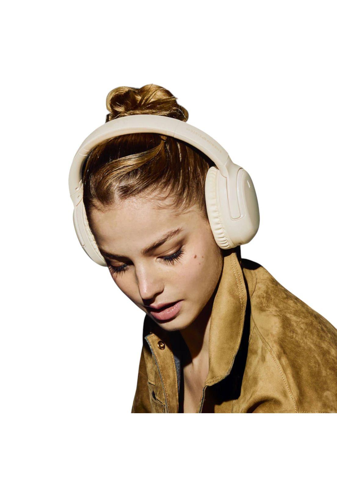 Audífonos Bluetooth Energy Sistem Rizz Fold Cream Deep Bass 50Hrs-5